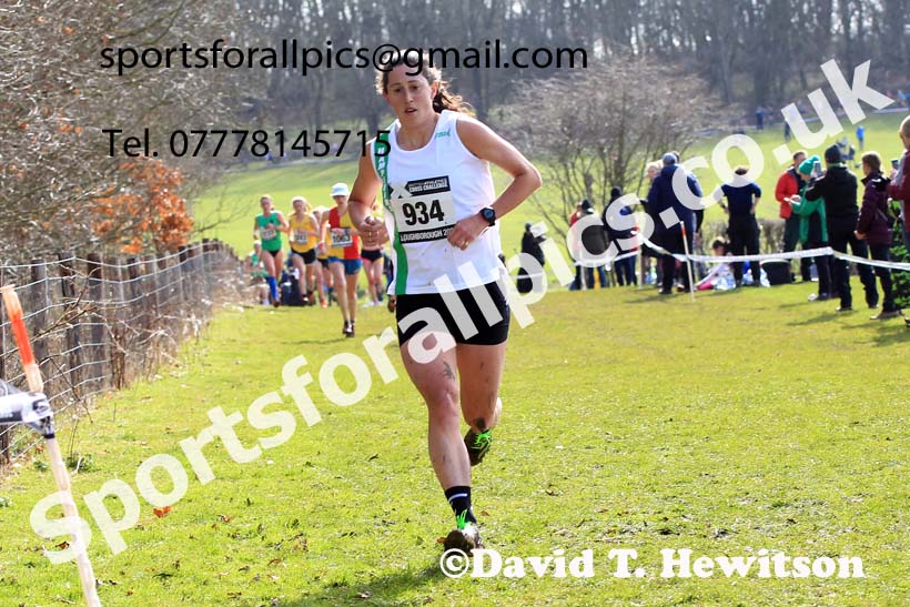 Senior Womens 2023 UK CAU Inter Counties Cross Country Champs, Prestwold Hall, Loughborough. Photo: David T. Hewitson/Sports for All Pics